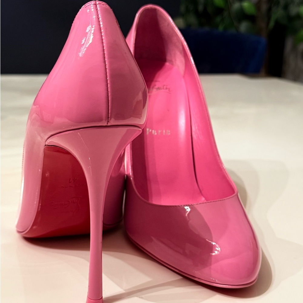 Christian Louboutin Dolly Pump Pink Patent Leather Heels